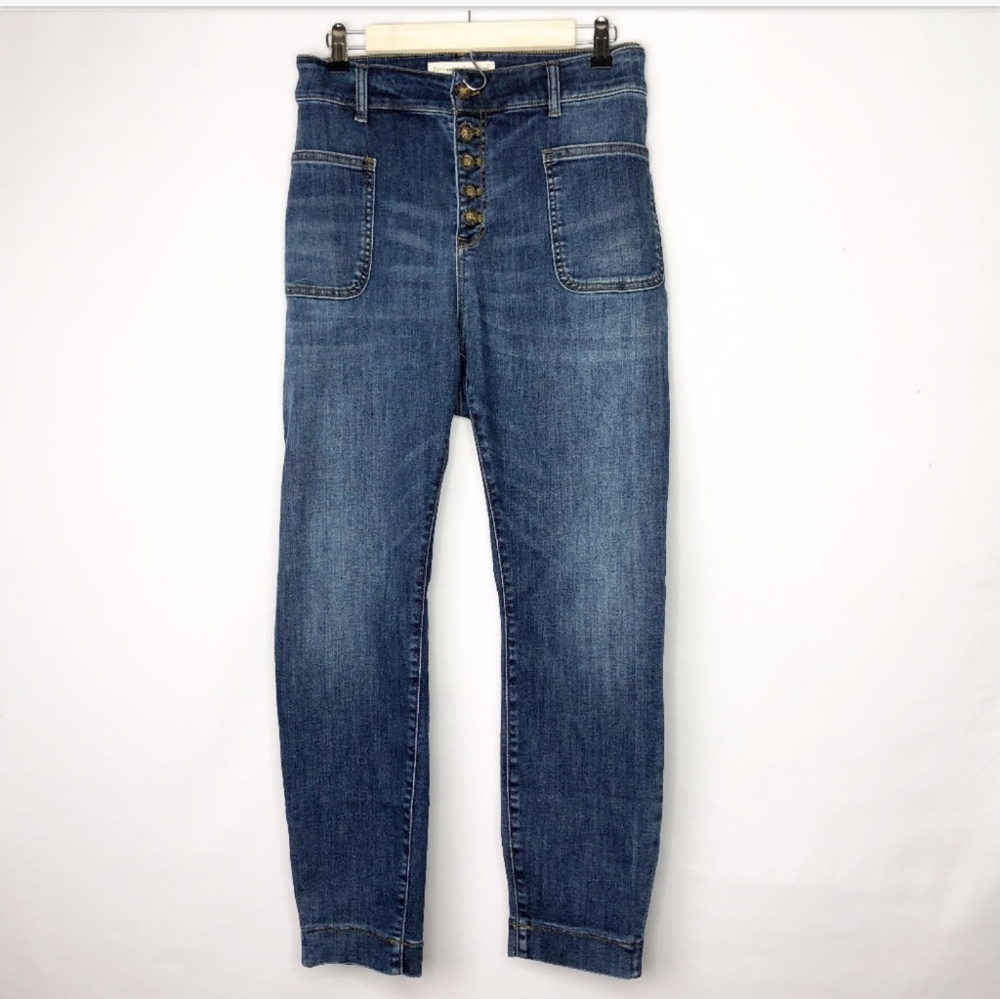 {ANTHRO} Pilcro High-Rise Denim Leggings N…
